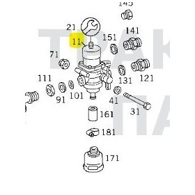 valvola regolatrice e controllo wabco 97530346900 8.5bar mercedes a0024316406