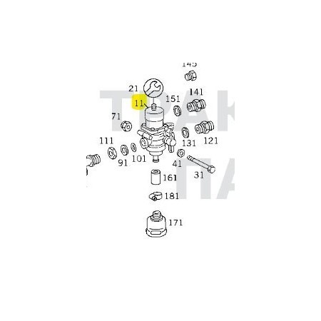 valvola regolatrice e controllo wabco 97530346900 8.5bar mercedes a0024316406