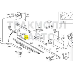 tubo lavavetri mercedes a0008692994